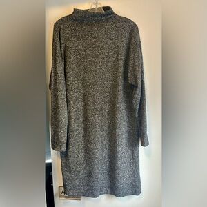 Uniqlo Charcoal Grey Turtleneck dress womens size medium